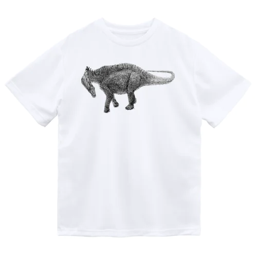 Amargasaurus（白黒） ドライTシャツ