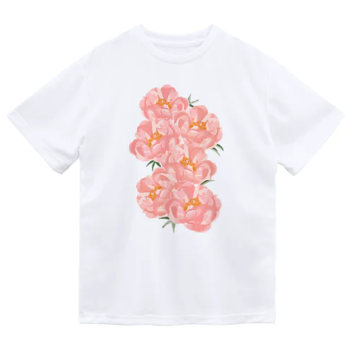 シャクヤクの花束 ドライTシャツ