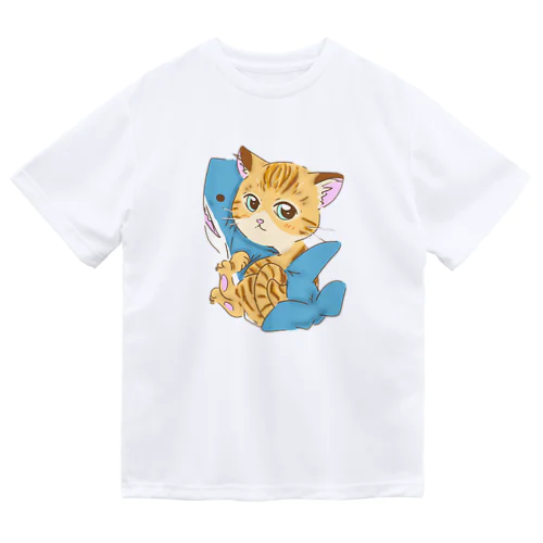 サメ好き猫さん ドライTシャツ