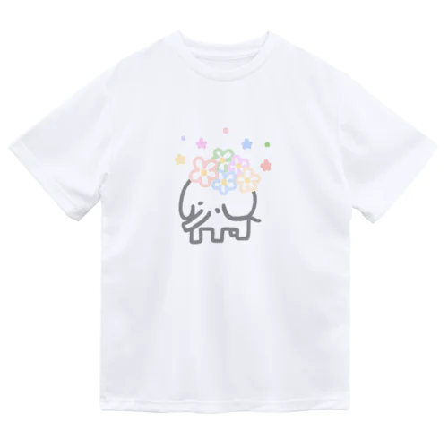 お花とぞうさん2 Dry T-Shirt