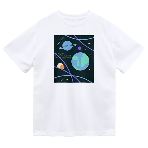 宇宙 ドライTシャツ