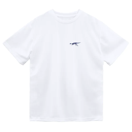 ニッポノサウルスの骨格（ワンポイント） ドライTシャツ