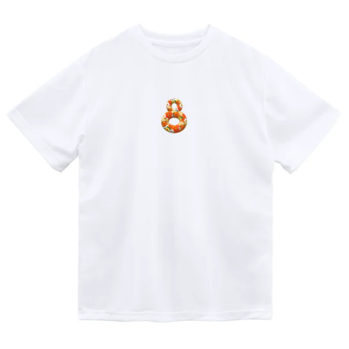 フラワー数字シリーズ「8」 Dry T-Shirt