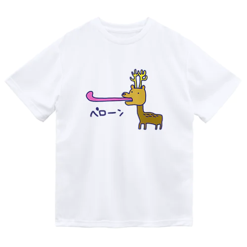 鹿ぺローン ドライTシャツ