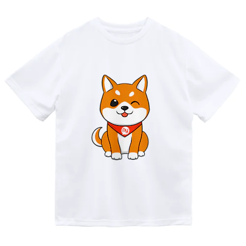 柴犬ウィンク ドライTシャツ