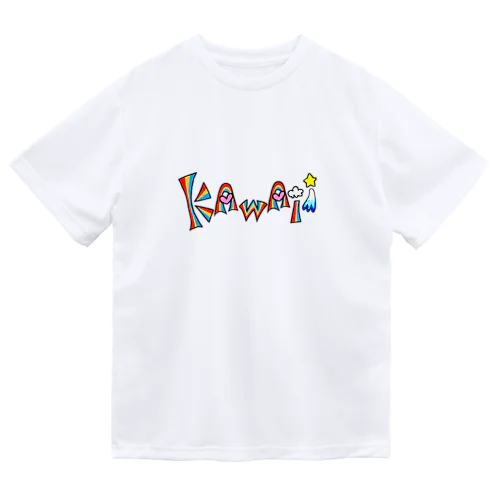 KAWII 可愛い レインボー Dry T-Shirt