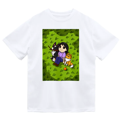 コリーフレンズ＋飼い主 ドライTシャツ