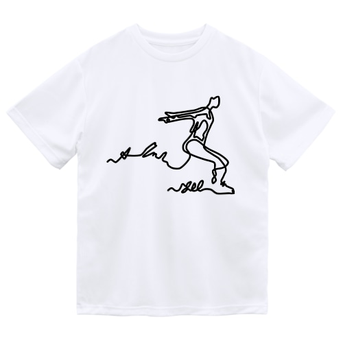 【太字】アクセル　フィギュアスケート Dry T-Shirt