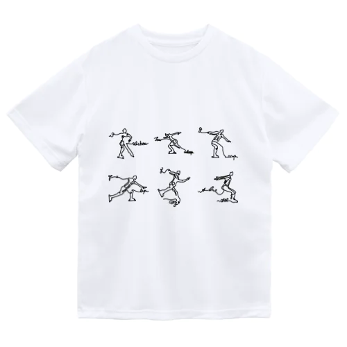 【太字】フィギュアスケート　総ジャンプ Dry T-Shirt