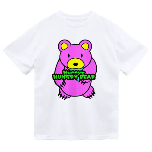 Hurryz HUNGRY BEAR ピンク Dry T-Shirt