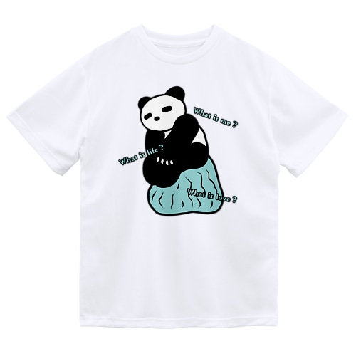 考えるパンダ Dry T-Shirt