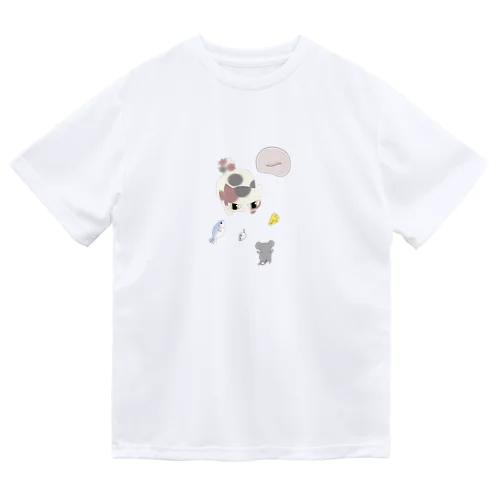 一触即発にゃんこ ドライTシャツ