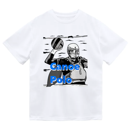 カヌーポロ　青ロゴ　CanoePolo Blue logo ドライTシャツ