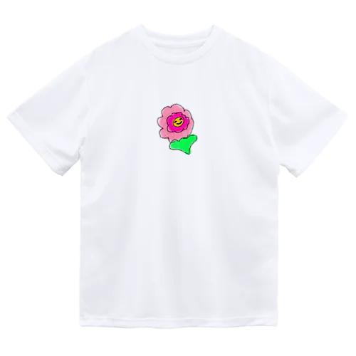 フラワー顔つき Dry T-Shirt