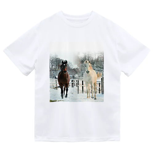 雪遊び ドライTシャツ