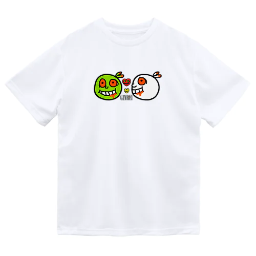 グランジ君＆ビーンちゃん(バック＆両サイド) ドライTシャツ