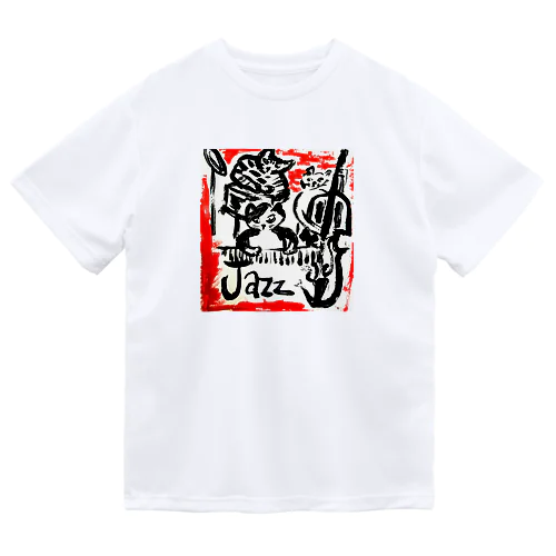 Jazz　ビアノトリオ猫　 Dry T-Shirt