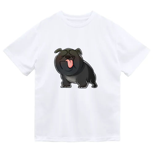 ぽちゃぶるちゃん（黒） ドライTシャツ