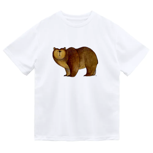 灰色熊（カラー） ドライTシャツ