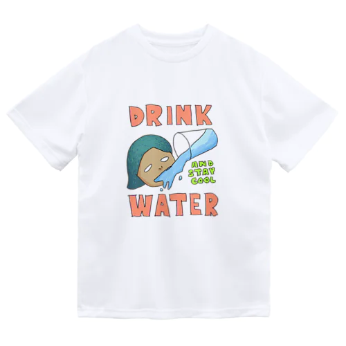 水飲んでクール ドライTシャツ