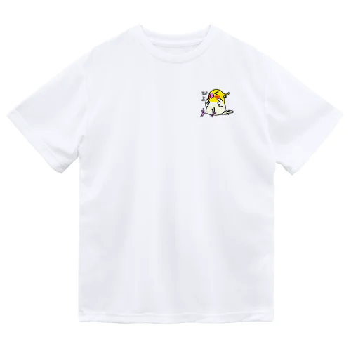 はにかみカメちゃん　オカメインコルチノー ドライTシャツ