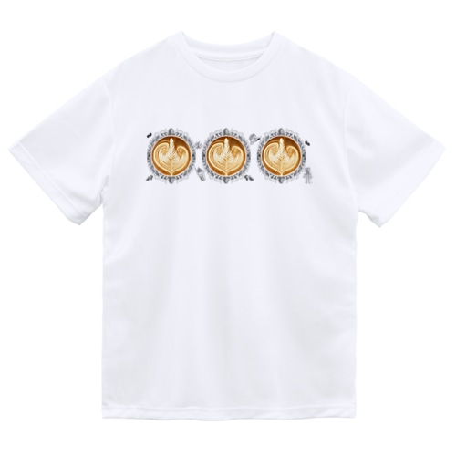 【Lady's sweet coffee】ラテアート エレガンスリーフ  / With accessories ～2杯目～ Dry T-Shirt
