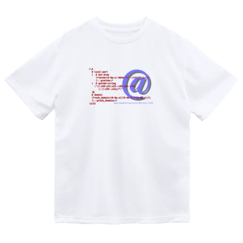 メールアドレス正規表現 1.0.1 ドライTシャツ