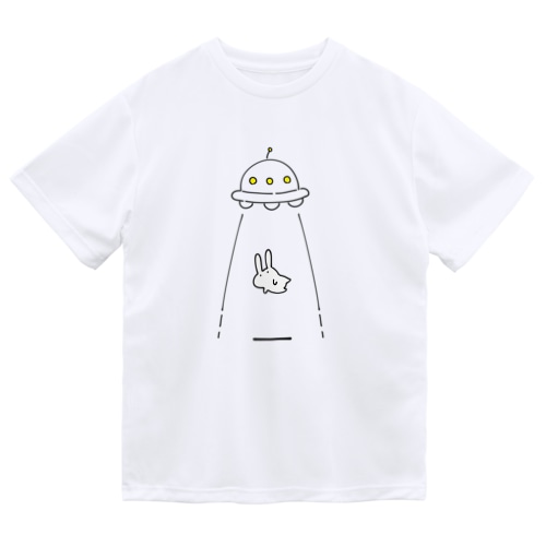 UFOにつれてかれるうさぎ Dry T-Shirt