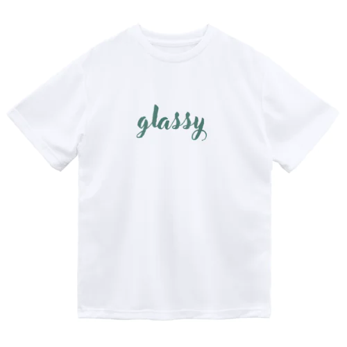 glassy cursive ドライTシャツ