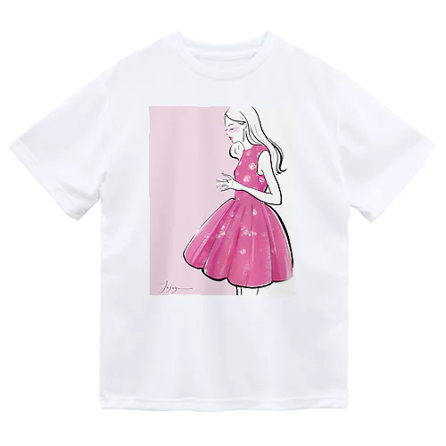 ピンクスカート Dry T-Shirt