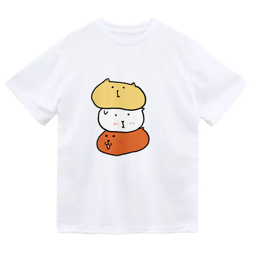 ねこいぬかぴ ドライTシャツ