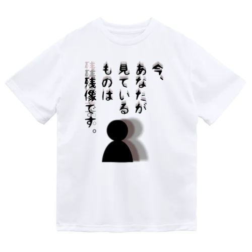 今、あなたが見ているものは残像です。 ドライTシャツ