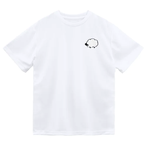 モノクロひつじ(ミニ) ドライTシャツ