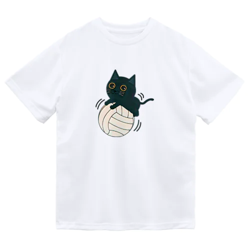 バレーボールの猫ちゃん ドライTシャツ