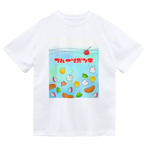 フルーツポンチとくらげくん(文字入り) ドライTシャツ