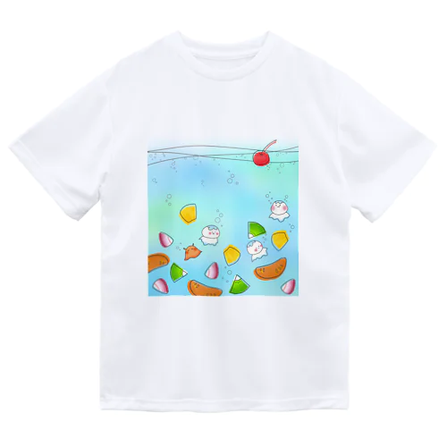 フルーツポンチとくらげくん ドライTシャツ