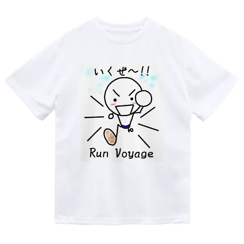 棒人間ランニング　いくぜ〜!! ドライTシャツ