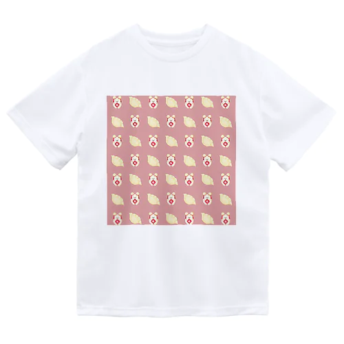 餃子ぷに　ピンク ドライTシャツ