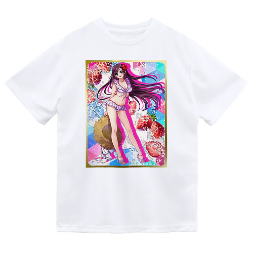 水着少女×フルーツ（イチゴ） ドライTシャツ