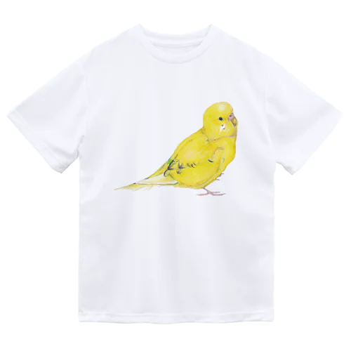 [森図鑑]セキセイインコ黄色 Dry T-Shirt