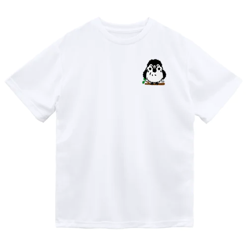 ワンポイント　ぶわっとな スズメがちゅん02 ドライTシャツ