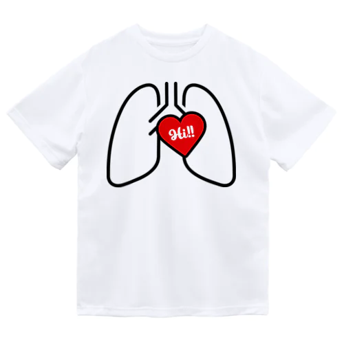 肺テンションTシャツ　(淡色用） ドライTシャツ