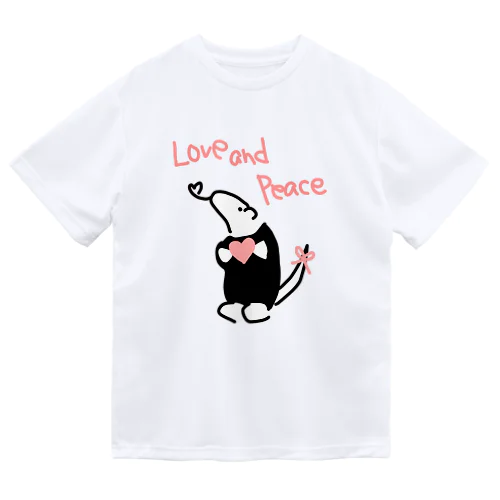 Love and Peace ドライTシャツ