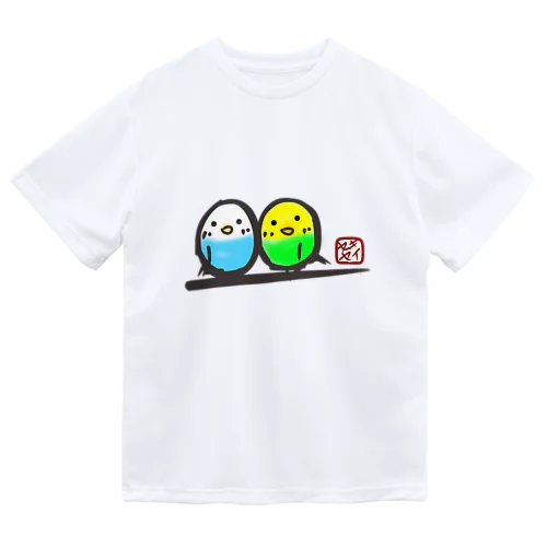 推し鳥（文字無し）セキセイインコ ドライTシャツ