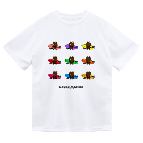 カヤック×クマ（9color） Dry T-Shirt