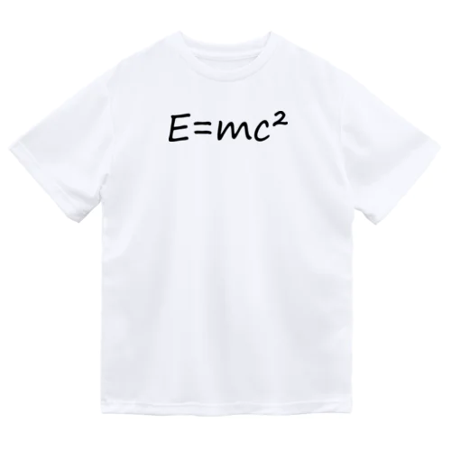 E=mc２ アインシュタイン エネルギー ドライTシャツ
