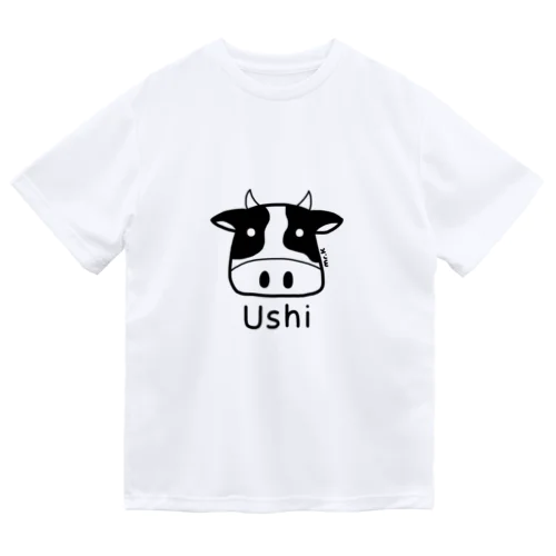 Ushi (牛) 黒デザイン Dry T-Shirt