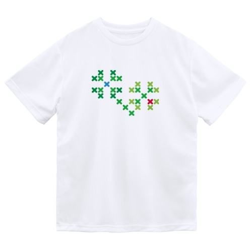 クローバー-大 Cross-stitch Dry T-Shirt