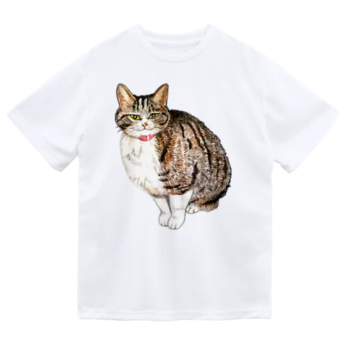 猫のチーちゃん ドライTシャツ