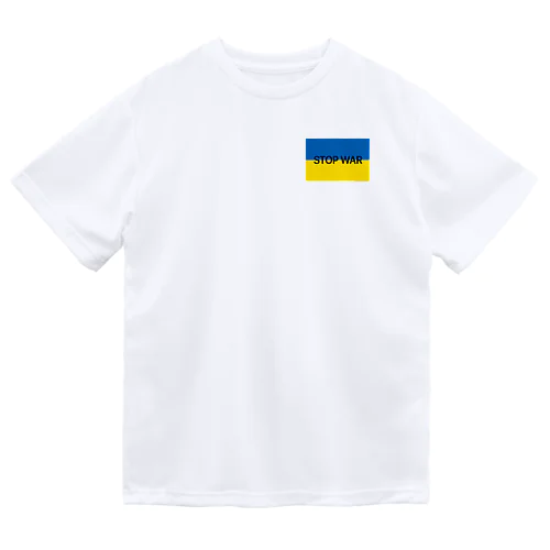 ウクライナ　STOP WAR ドライTシャツ
